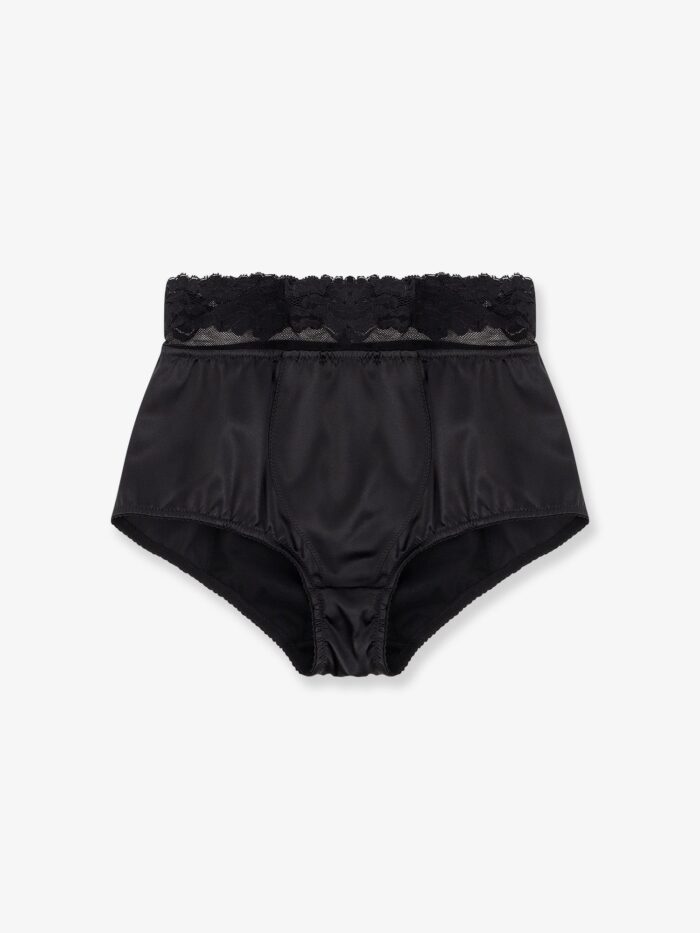 Dolce & Gabbana Silk Coulotte With Lace Inserts