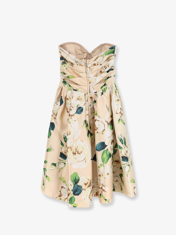 Dolce & Gabbana Silk Dress With Floral Print