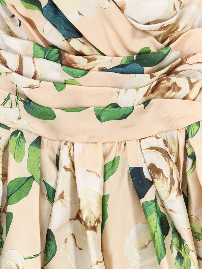 Dolce & Gabbana Silk Dress With Floral Print