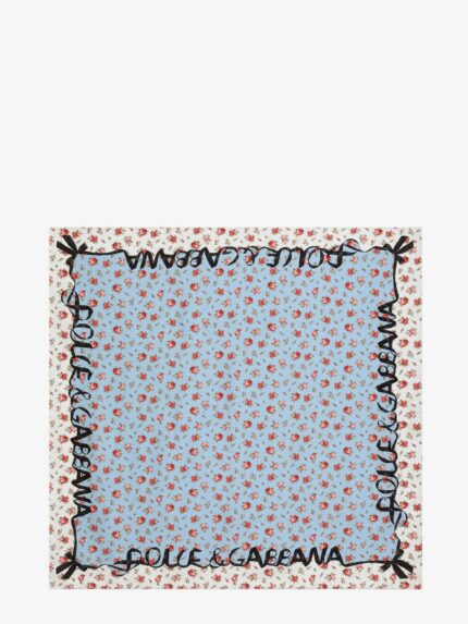 Dolce & Gabbana Silk Foulard With Roselline Print