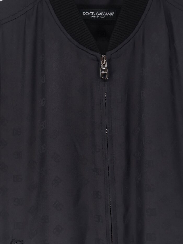 Dolce & Gabbana Silk Jacket With All-over DG Print