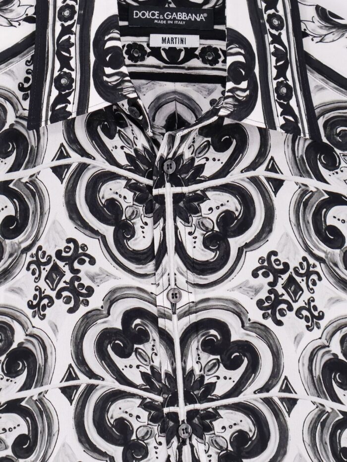 Dolce & Gabbana Silk Shirt With Maiolica Print