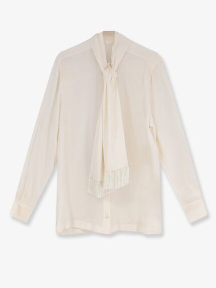 Dolce & Gabbana Silk Shirt With Tie Band Detail