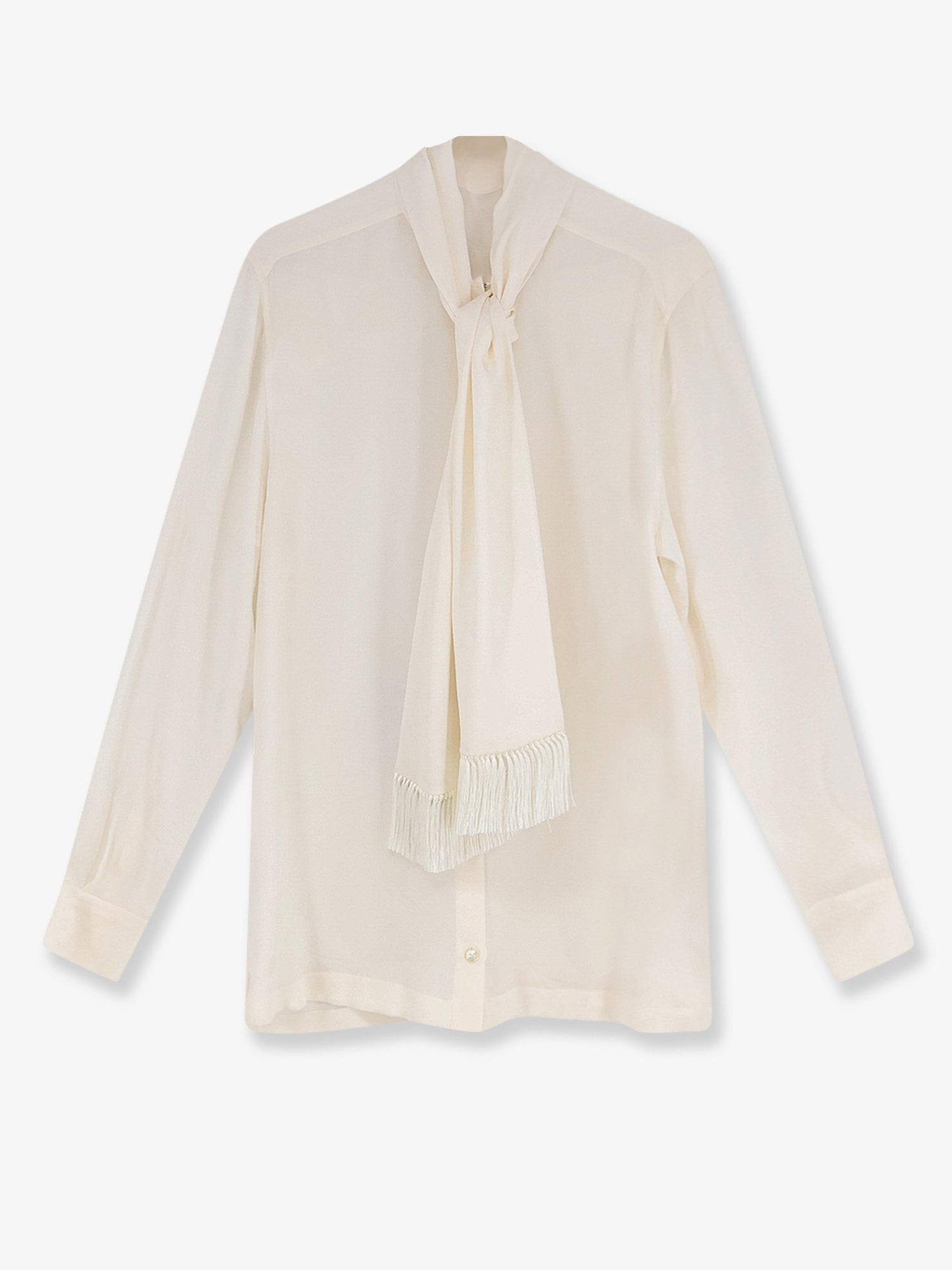 Dolce & Gabbana Silk Shirt With Tie Band Detail