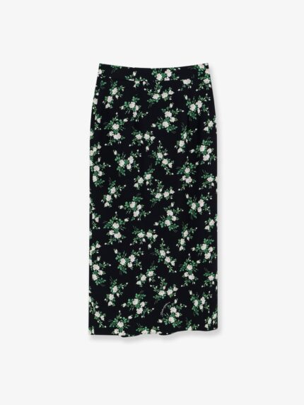 Dolce & Gabbana Silk Skirt With Floral Print