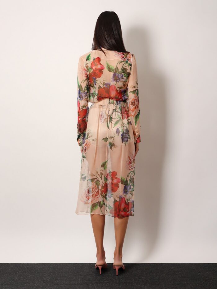 Dolce & Gabbana Silk Skirt With Iconic Floral Print