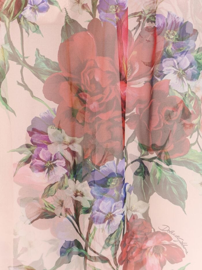 Dolce & Gabbana Silk Skirt With Iconic Floral Print