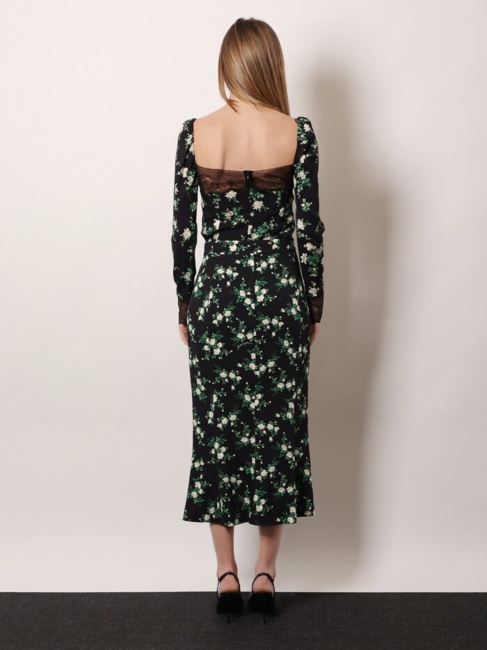 Dolce & Gabbana Silk Top With Floral Print