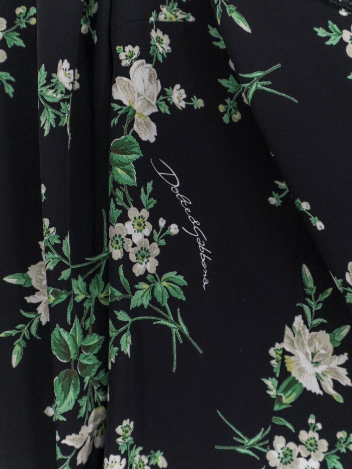 Dolce & Gabbana Silk Top With Floral Print