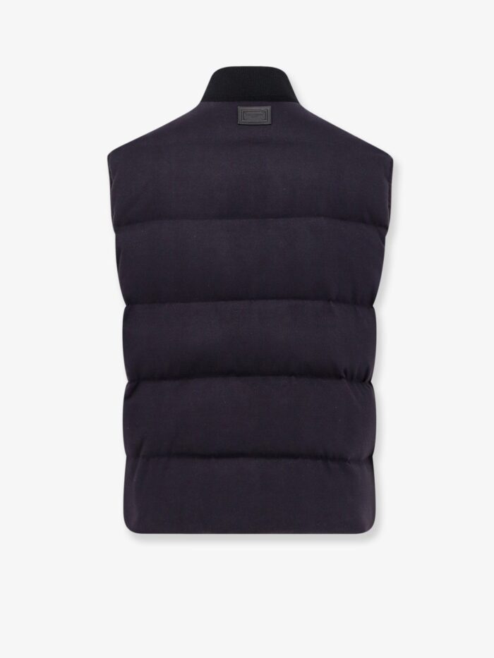 Dolce & Gabbana Sleeveless Jacket In Cotton And Viscose