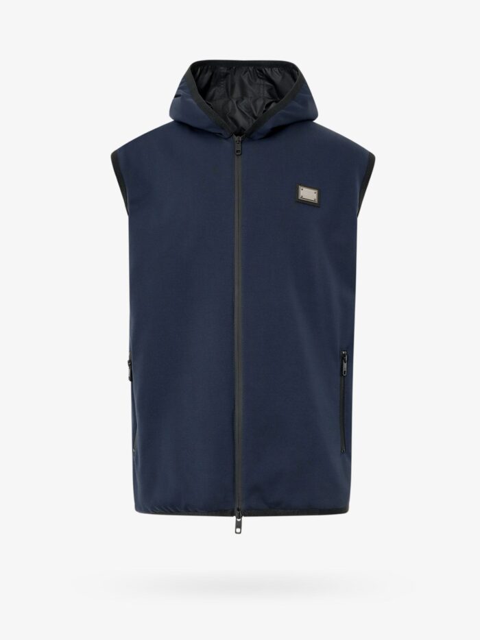 Dolce & Gabbana Sleeveless Jacket With Hood