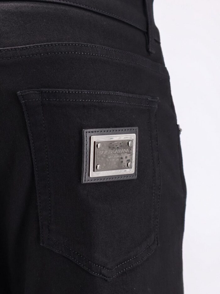 Dolce & Gabbana Slim Black Denim Trousers