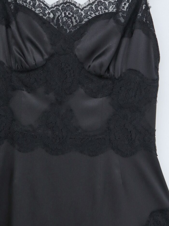 Dolce & Gabbana Slip Dress With Lace Details