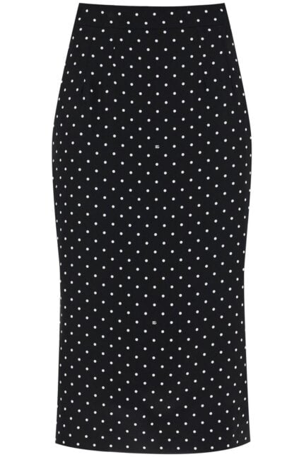 DOLCE & GABBANA Stretch Charmeuse Pencil Skirt