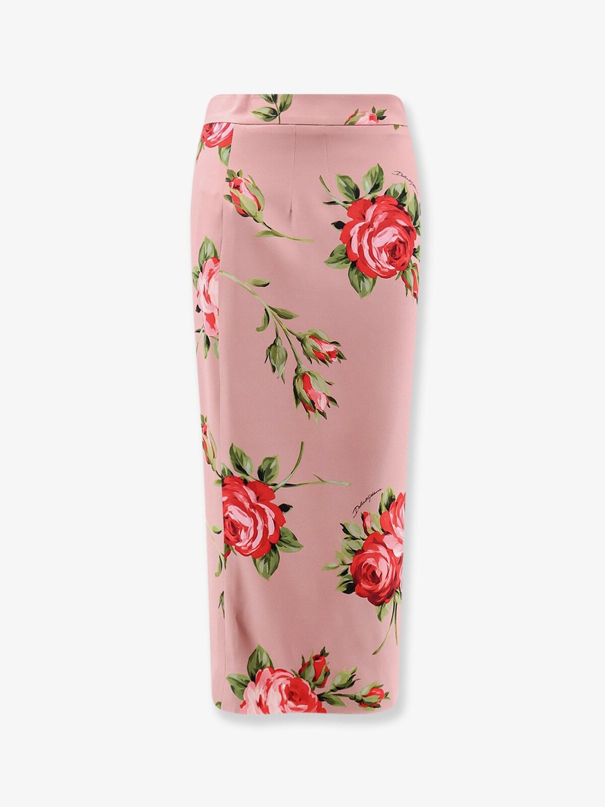 Dolce & Gabbana Stretch Silk Long Skirt