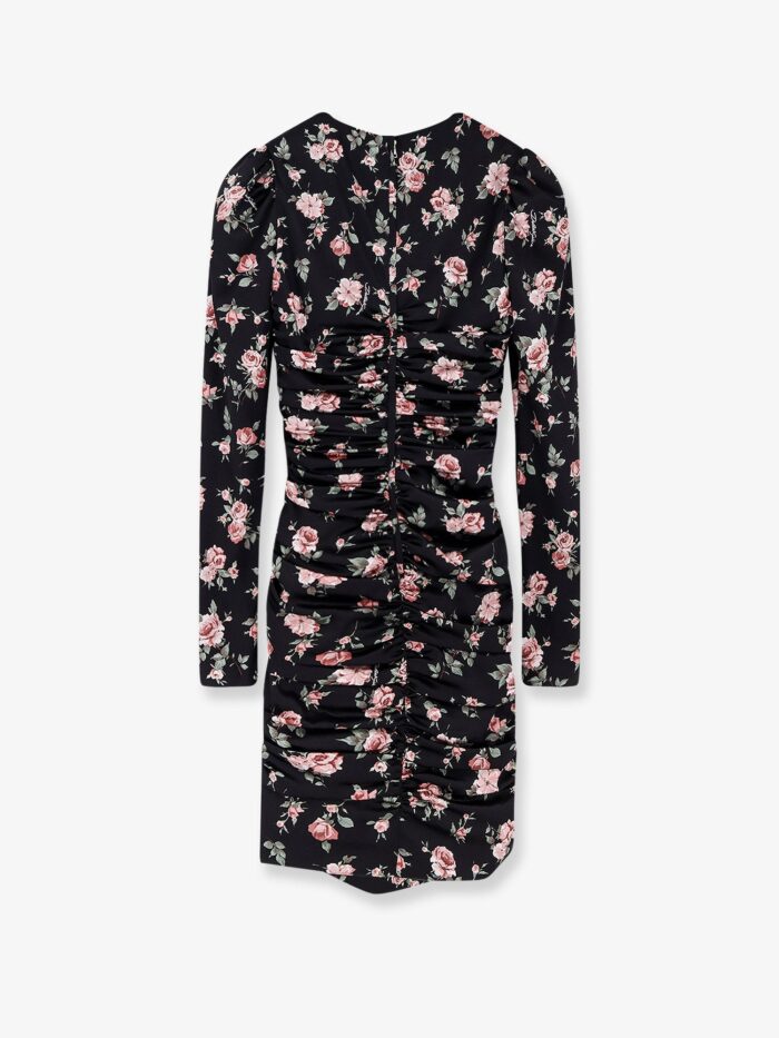 Dolce & Gabbana Stretch Silk Mini Dress With Iconic Print
