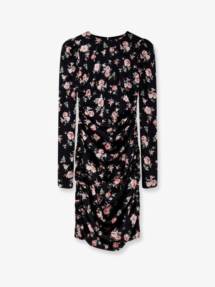 dolce & gabbana stretch silk mini dress with iconic print Dolce & Gabbana Stretch Silk Mini Dress With Iconic Print