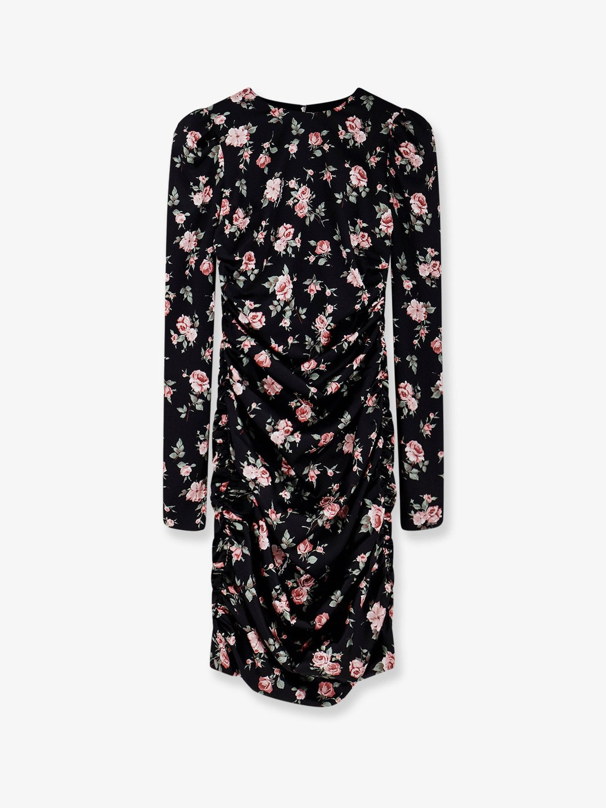 Dolce & Gabbana Stretch Silk Mini Dress With Iconic Print