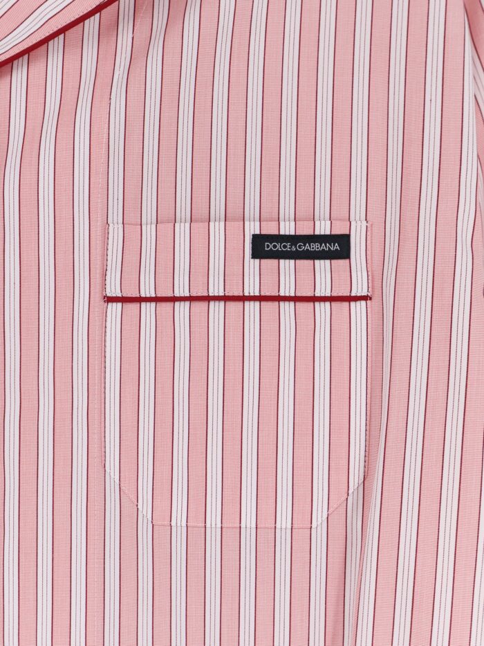 Dolce & Gabbana Striped Cotton Pajama Shirt