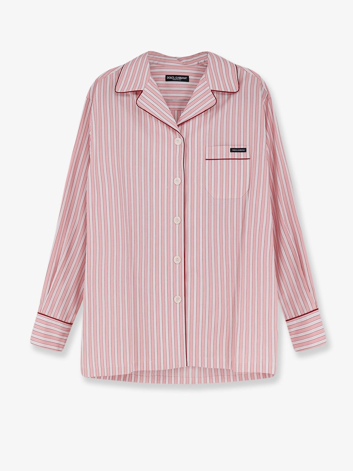 Dolce & Gabbana Striped Cotton Pajama Shirt