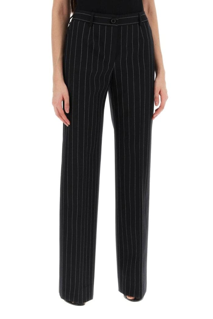 DOLCE & GABBANA Striped Flare Leg Pants