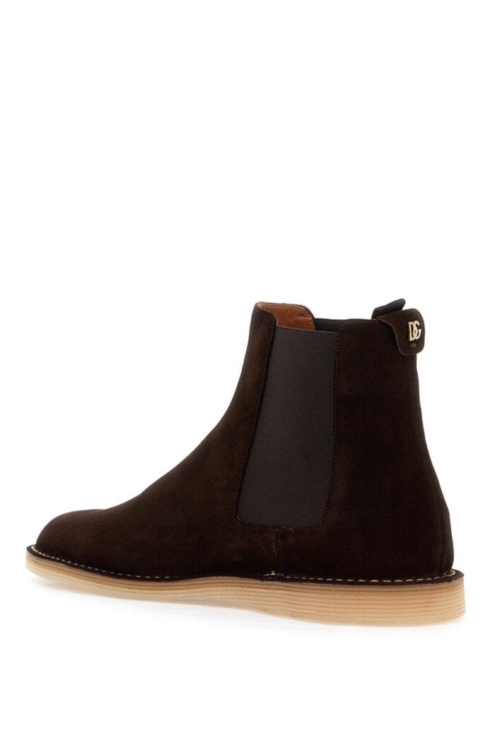DOLCE & GABBANA Suede Ankle Boots For
