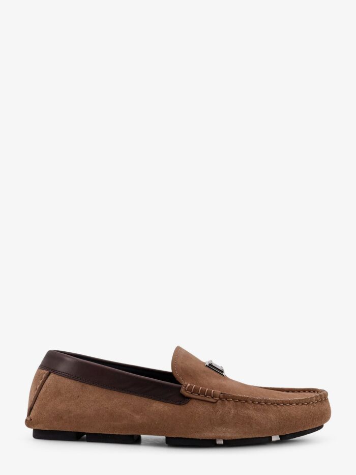 Dolce & Gabbana Suede Loafer With Leather Inserts