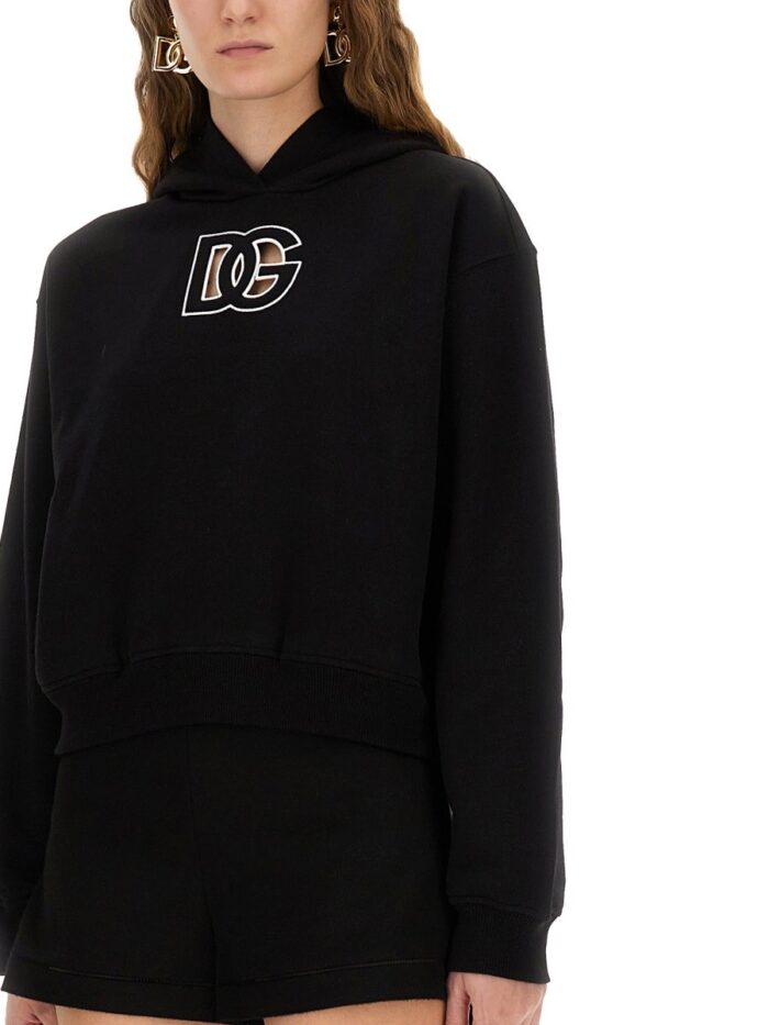 Dolce & Gabbana SWEATSHIRT WITH DG EMBROIDERY