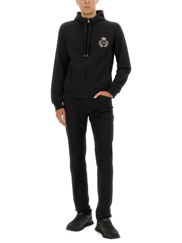 Dolce & Gabbana SWEATSHIRT WITH HERALDIC PATCH