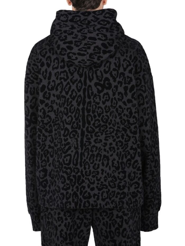 Dolce & Gabbana SWEATSHIRT WITH LEOPARD PRINT