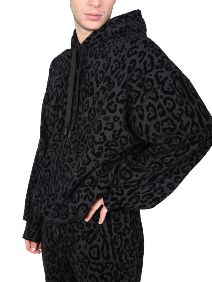 Dolce & Gabbana SWEATSHIRT WITH LEOPARD PRINT