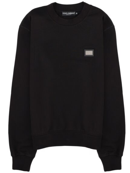 Dolce & Gabbana SWEATSHIRT WITH LOGO PATCH