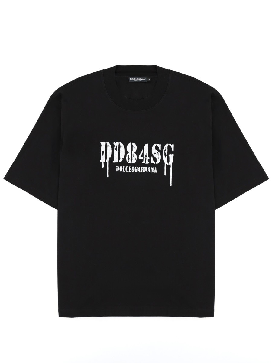 Dolce & Gabbana T-SHIRT CON STAMPA E LOGO