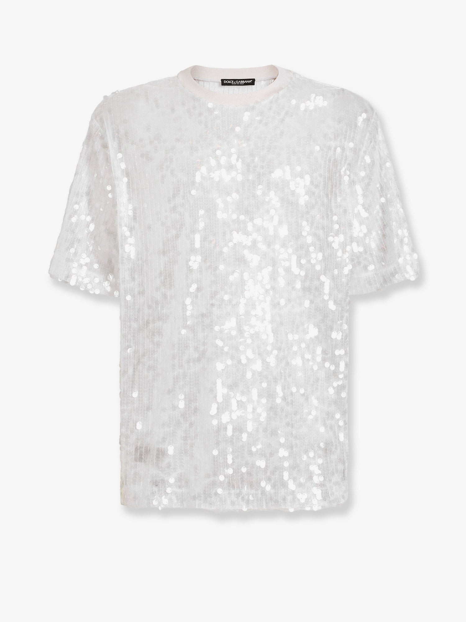 Dolce & Gabbana T-shirt With All-over Sequin Detail