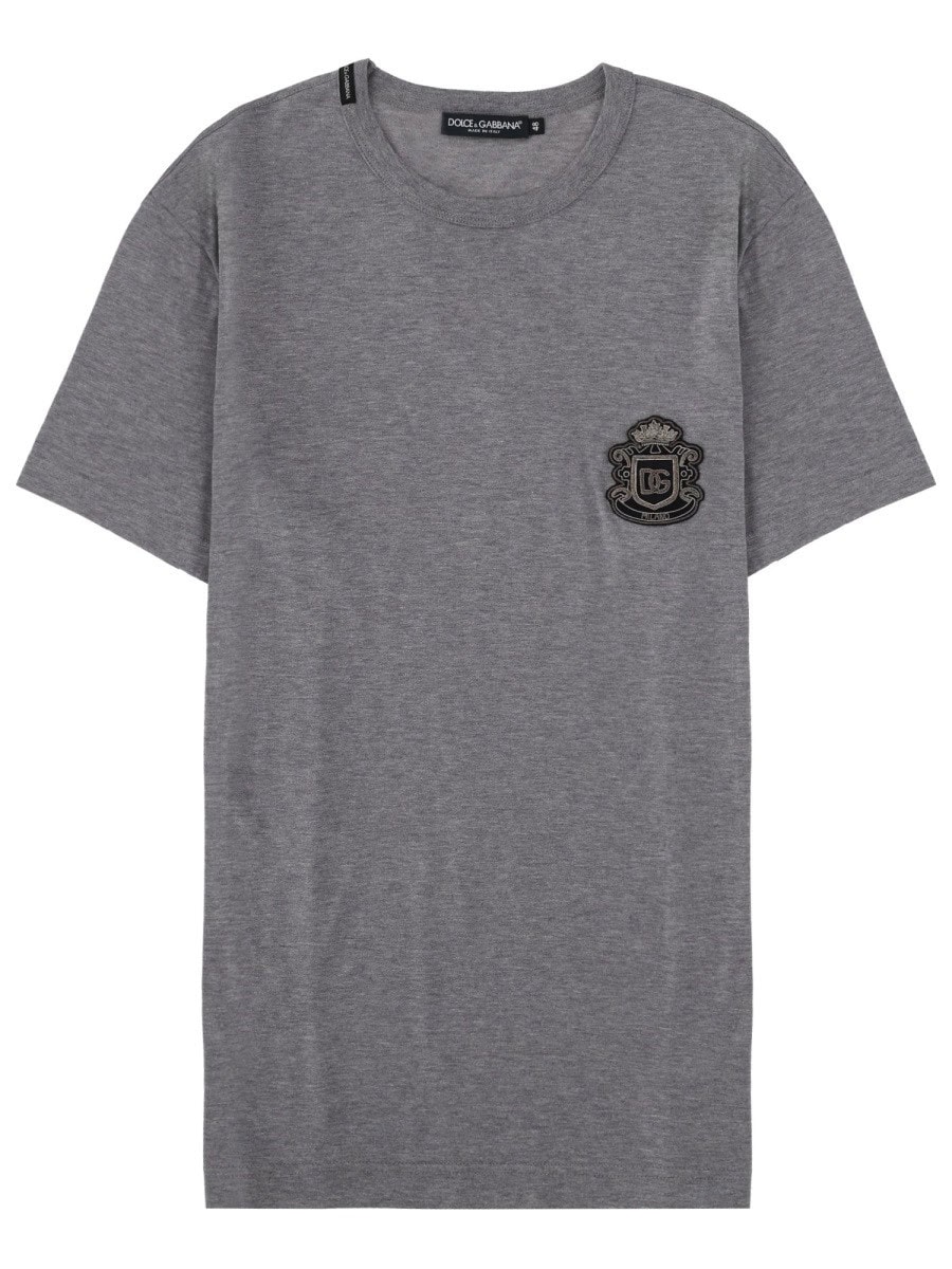 Dolce & Gabbana T-SHIRT WITH HERALDIC LOGO