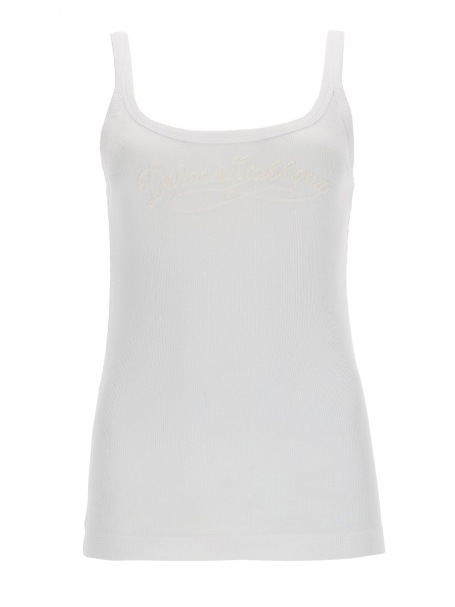 Dolce & Gabbana TANK TOP WITH LOGO