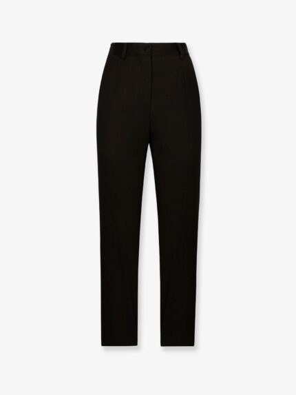 Dolce & Gabbana Tuxedo Virgin Wool And Silk Trousers