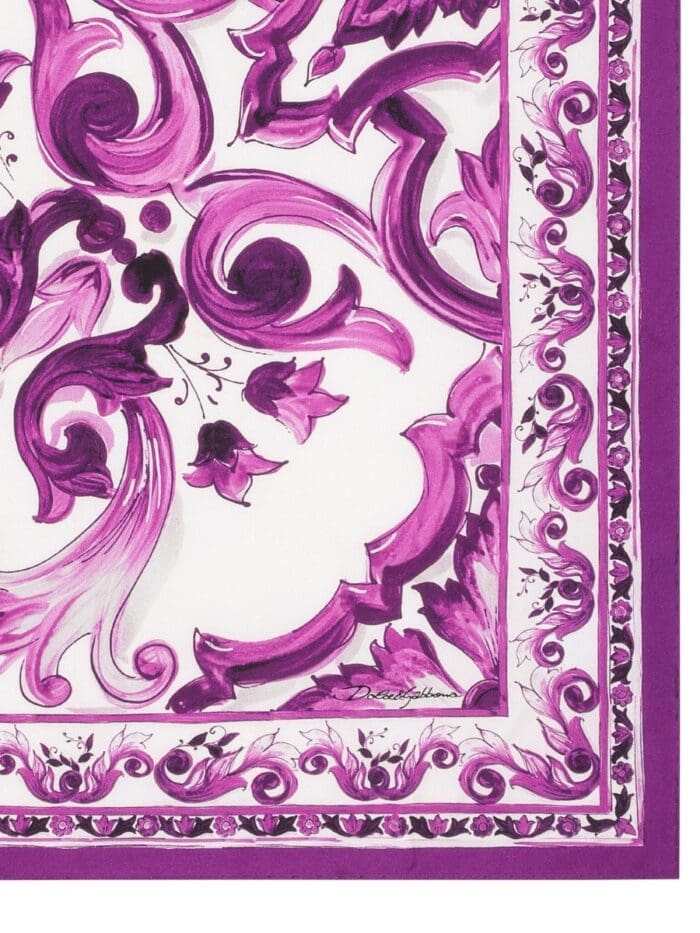 Dolce & Gabbana TWILL SCARF WITH PRINT