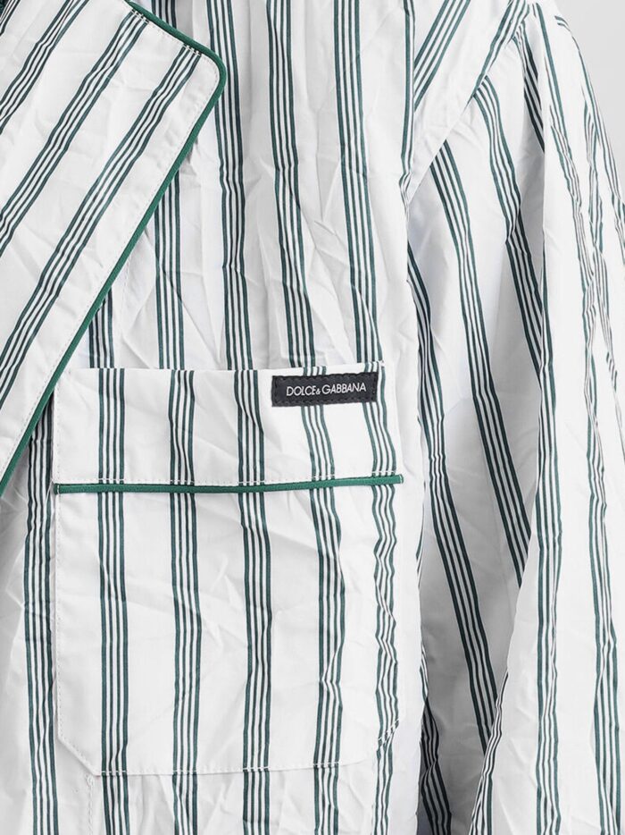 Dolce & Gabbana Vanity Froissé Fabric Dressing Gown Shirt