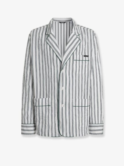 Dolce & Gabbana Vanity Froissé Fabric Dressing Gown Shirt