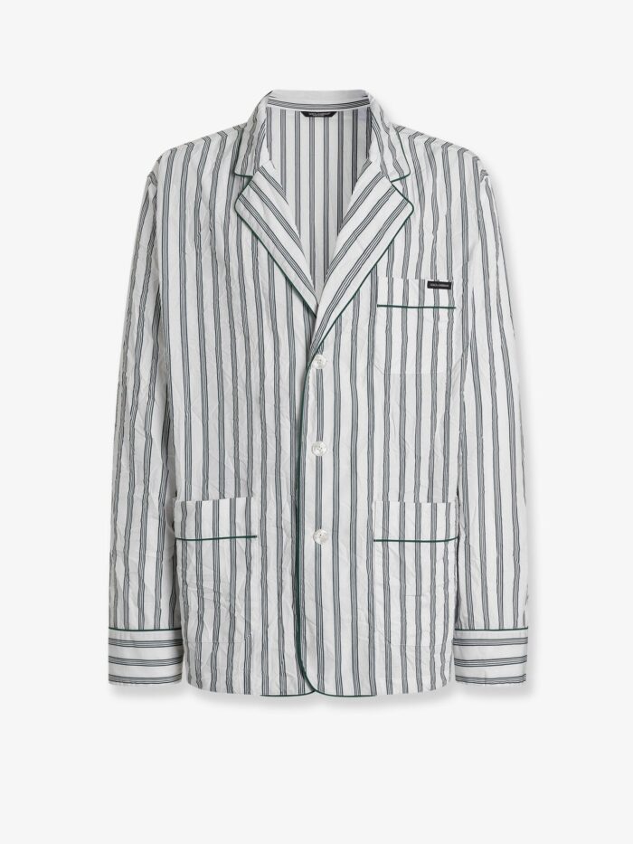 Dolce & Gabbana Vanity Froissé Fabric Dressing Gown Shirt