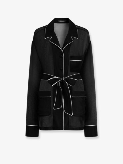 Dolce & Gabbana Vanity Pajamas Chiffon Shirt
