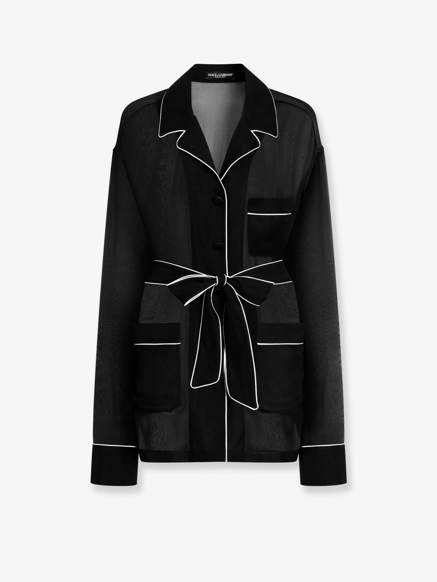 Dolce & Gabbana Vanity Pajamas Chiffon Shirt