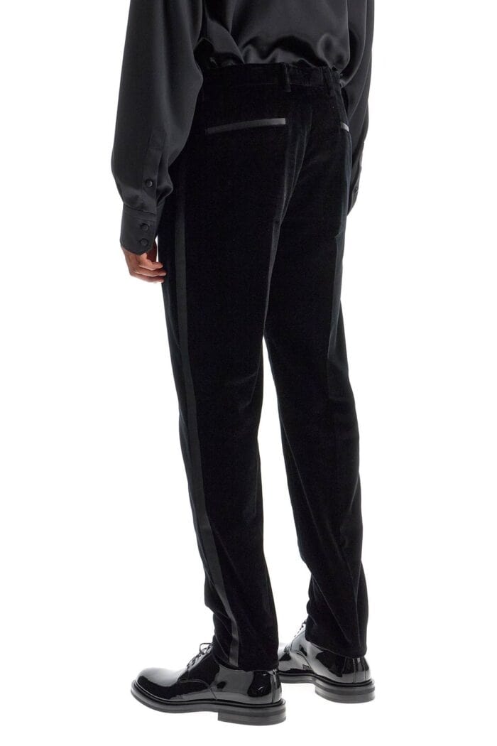 DOLCE & GABBANA Velvet Tuxedo Pants