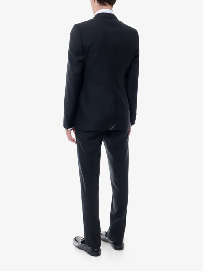 Dolce & Gabbana Virgin Wool Blend Tuxedo With Gilet And Satin Profiles