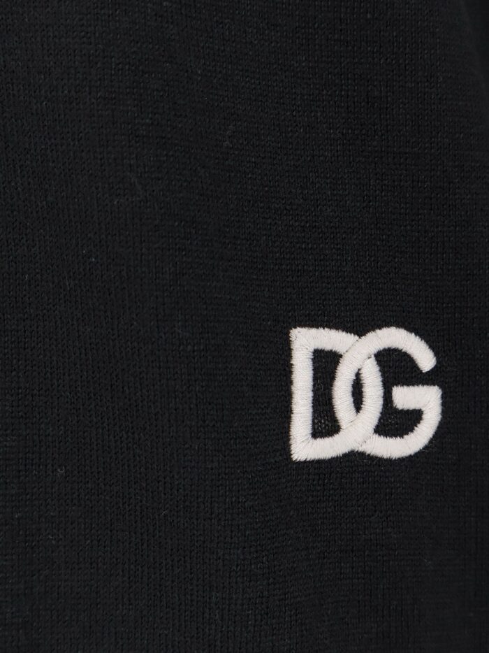 Dolce & Gabbana Virgin Wool Sweater With Embroidered DG Logo