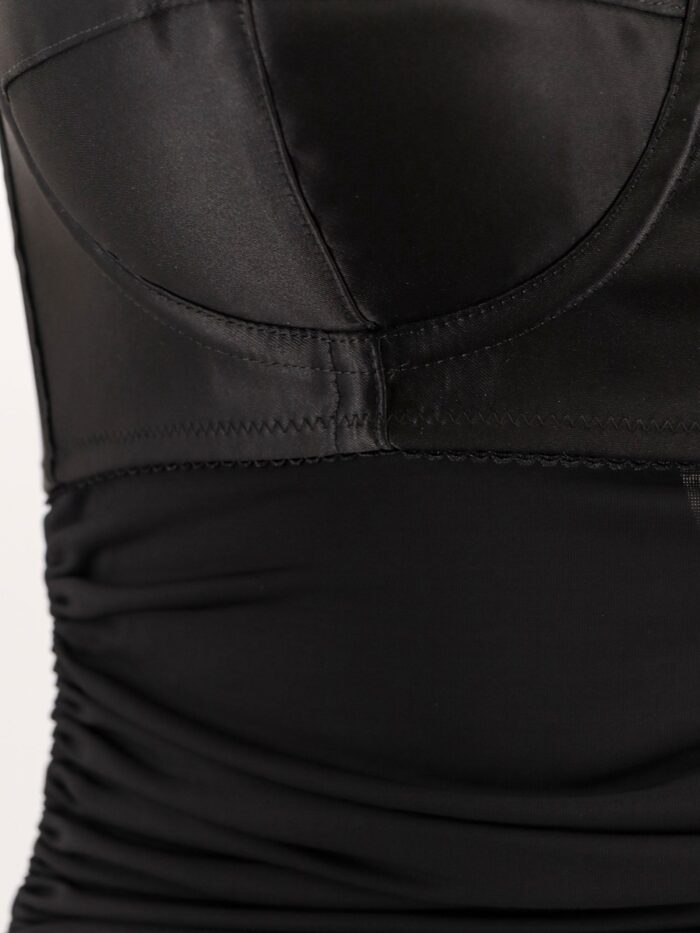 Dolce & Gabbana Viscose Blend Dress With Bra Detail