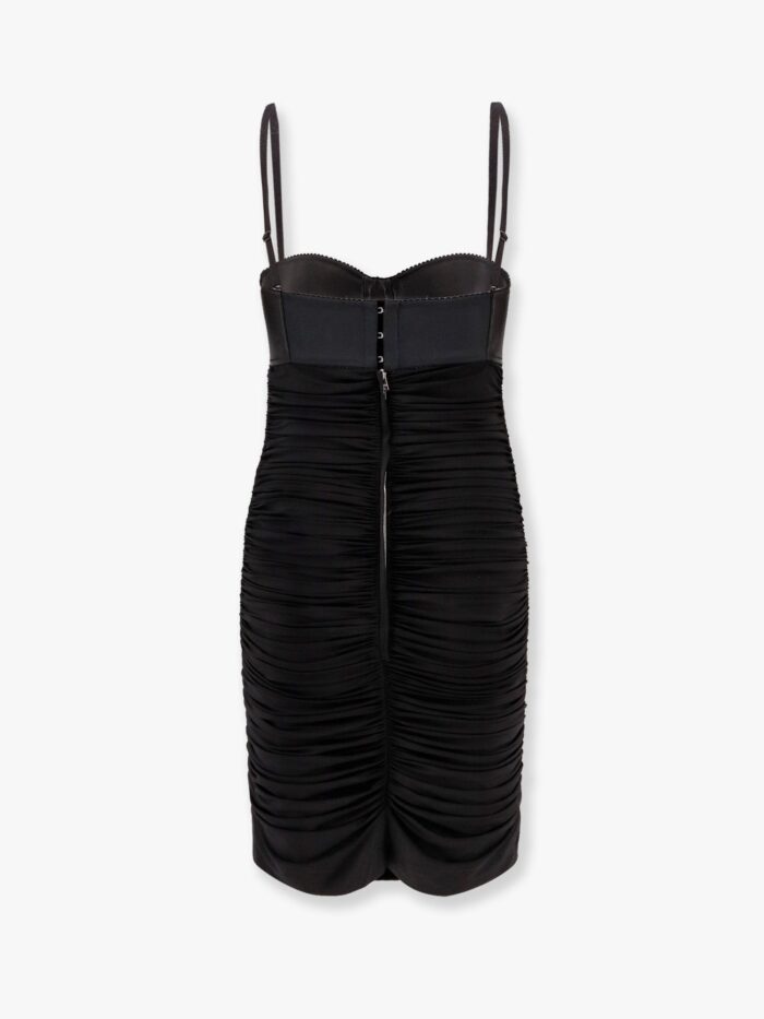 Dolce & Gabbana Viscose Blend Dress With Bra Detail