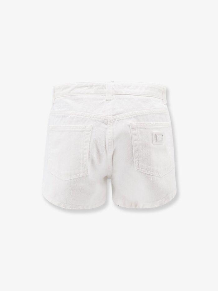 Dolce & Gabbana White Denim Shorts