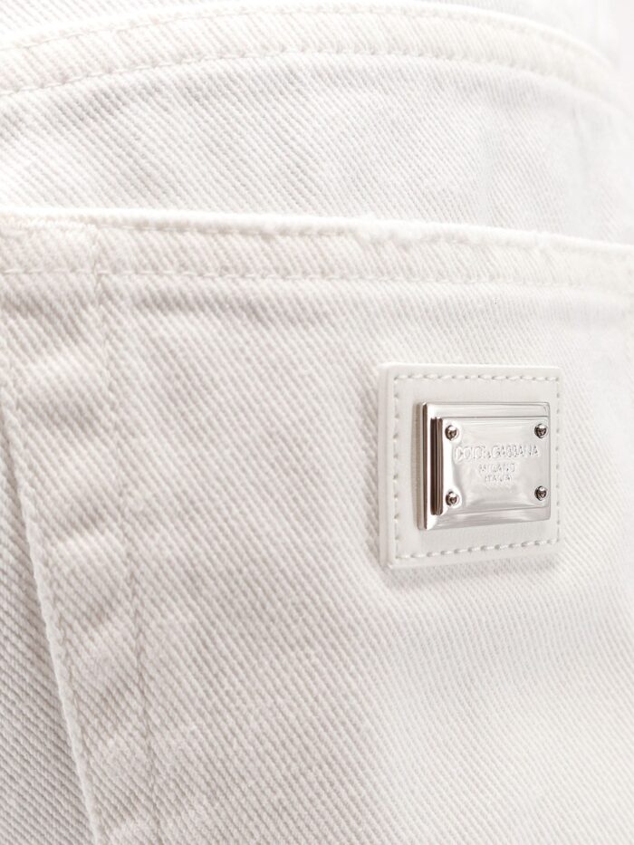 Dolce & Gabbana White Denim Shorts